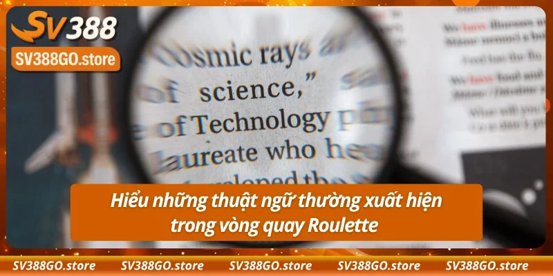 Thuật ngữ cần ghi nhớ trong roulette game online